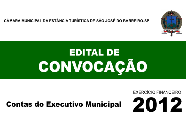 Edital de Convocação - Proc. TC 2000/026/12