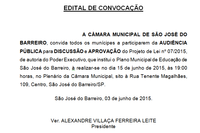 Edital de Convocação PL 07/2015